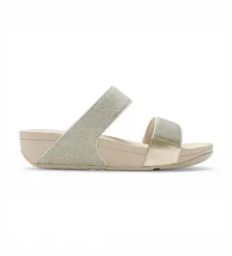 Fitflop per donna A4Y-675 Sandali dorati Gracie Ultra Jewel, Pelle, Oro, Basso, Fibbia, Casual Naturale