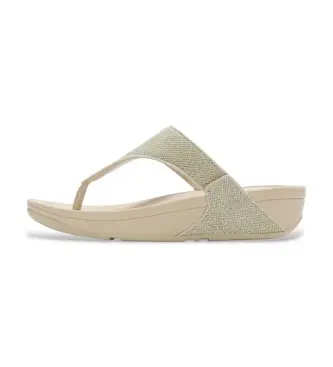 Fitflop per donna A4Z-675 Sandali Lulu Shimmerglitz con infradito, colore oro, 1 a 3 cm, Nessuno, Casual