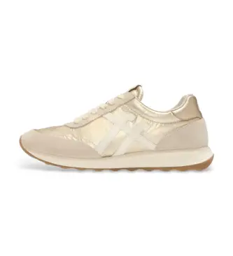 per donna A5Q-675 Sneakers Retro Q beige (7 UK = 41), Tessuto, Basso, Stringhe, Casual