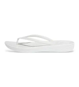 Fitflop per donna E54-194 Sandali ergonomici bianchi Iqushion, Bianco, Basso, Nessuno, Beachwear Naturale