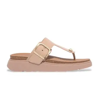 Fitflop per donna HE7-B41 Sandali in pelle marrone Gen-FF, 3 a 5cm, Nessuno, Casual