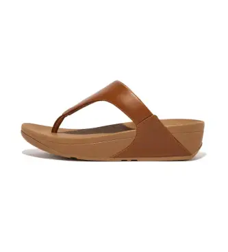 Fitflop per donna I88-592 Sandali Lulu in pelle marrone, 1 a 3 cm, Nessuno, Casual