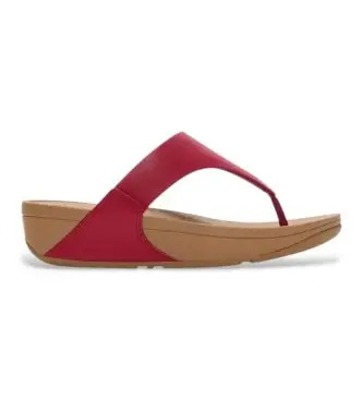 Fitflop per donna I88-D47 Sandali Lulu in pelle rossa, Rosso, 3 a 5cm, Nessuno, Casual