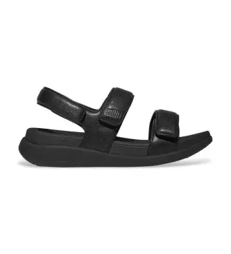 Fitflop per donna IV9-090 Sandali neri Fashion Go, Nero, 3 a 5cm, Velcro, Casual Naturale