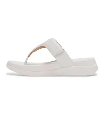 Fitflop per donna IW1-194 Sandali bianchi F-Mode, Pelle, Bianco, Basso, 1 a 3 cm, Stringhe, Nessuno, Casual Naturale