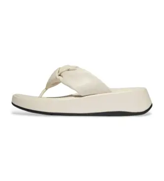 Fitflop per donna IY1-A99 Sandali in pelle beige F-Mode, 3 a 5cm, Nessuno, Casual