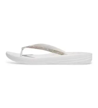 Fitflop per donna R08-194 IQUSHION SPARKLE, Bianco, Basso, Nessuno, Casual, Beachwear Naturale