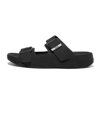 Fitflop per uomo GD2-001 Sandali Gogh Moc in pelle nera, Nero, Basso, Casual