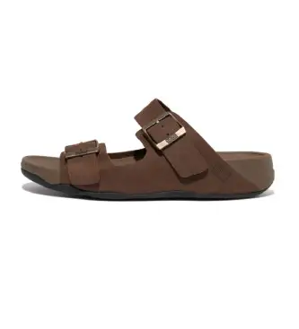 Fitflop per uomo GD2-167 Sandali in pelle Marrone Gogh Moc, Basso, Casual