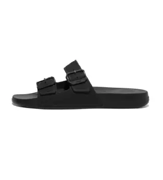 Fitflop per uomo GS9-001 Infradito iQushion nere, Nero, Basso, Casual, Beachwear Naturale