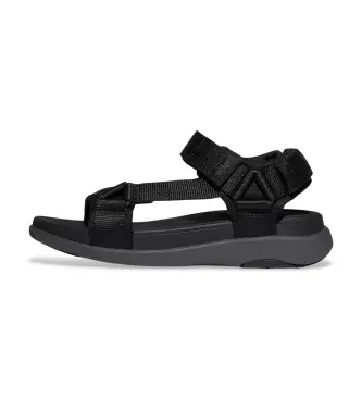 Fitflop per uomo IW6-231 Sandali neri F-Mode Go, Nero, Basso, Velcro, Casual Naturale