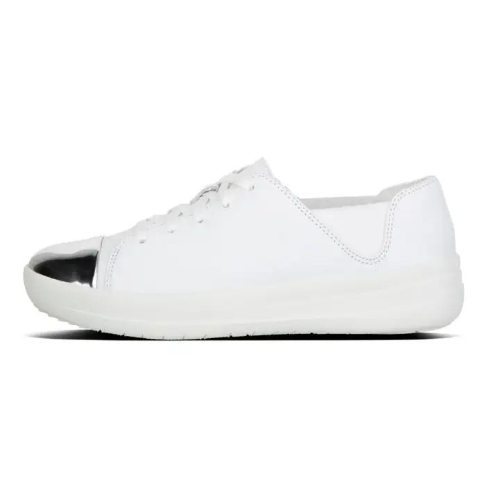 Scarpe da basket in pelle da donna FitFlop F-Sporty™ Blanc
