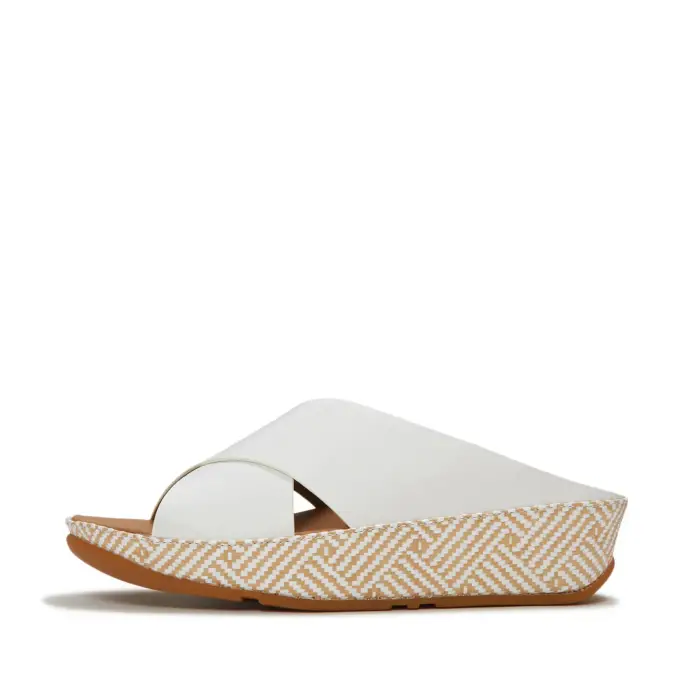 Zeppe da donna FitFlop Lulu Lux Blanc