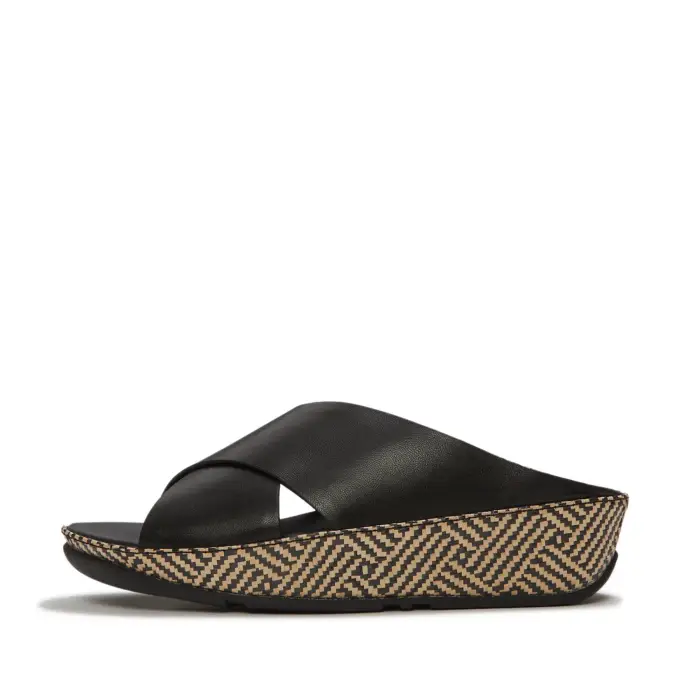 Zeppe da donna FitFlop Lulu Lux Noir