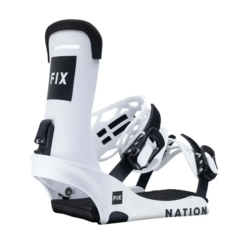FIX SNOWBOARD ATTACCHI NATION Bianco