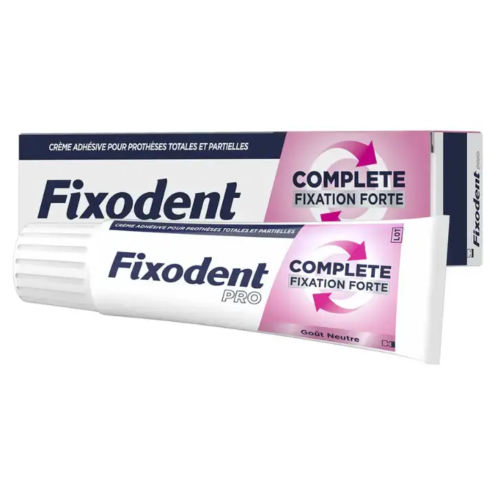 Fixodent Pro Crema Adesiva Completa Fissaggio Forte Gusto Neutro 47g