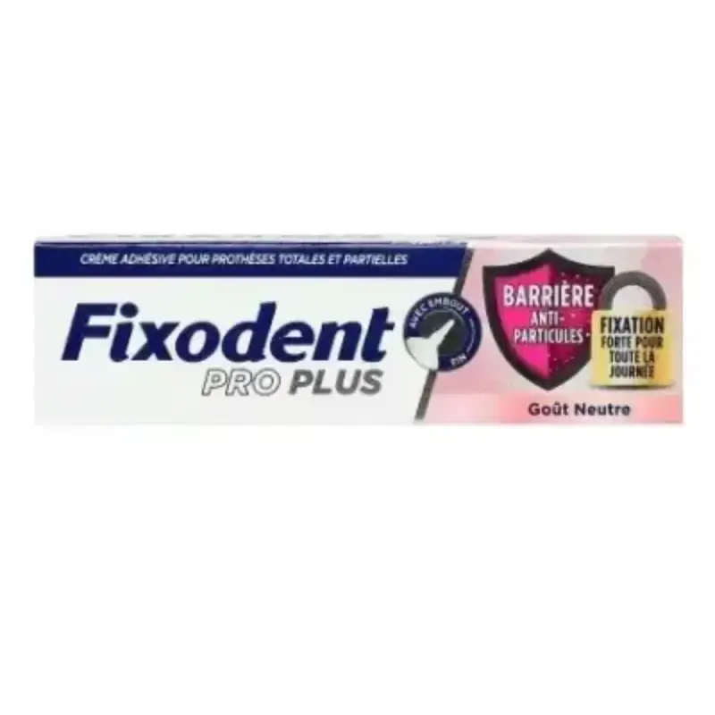 Fixodent Pro Plus Crema Adesiva per Protesi Totali & Parziali Barriera 40g