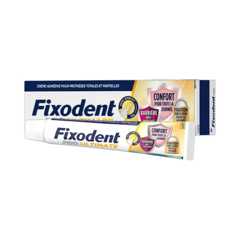 Fixodent Pro Ultimate Crema Adesiva per Protesi Totali & Parziali Freschezza 40g