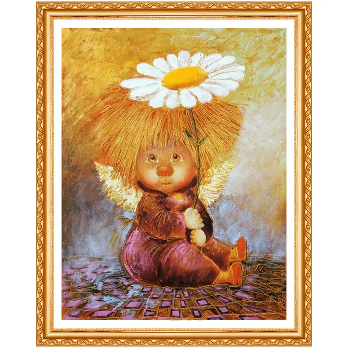 FIYO 5D Diamond Painting Fiori Punto Croce Ricamo Angelo Diamante Immagine di Strass Home Decor 20X30CM