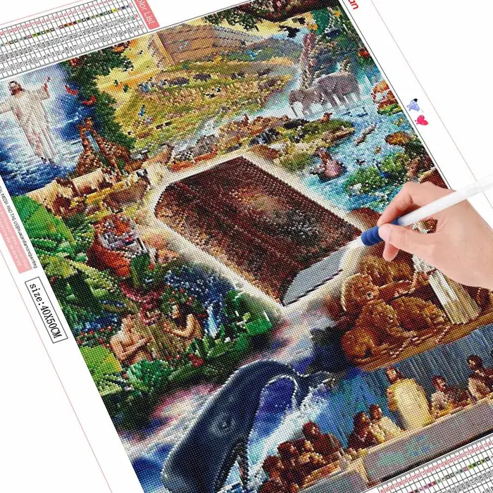 FIYO Diamond painting product Pittura diamante 5D Bibbia Punto croce Piazza piena Diamante rotondo Ricamo Mosaico Fantasia Gesù Cristo