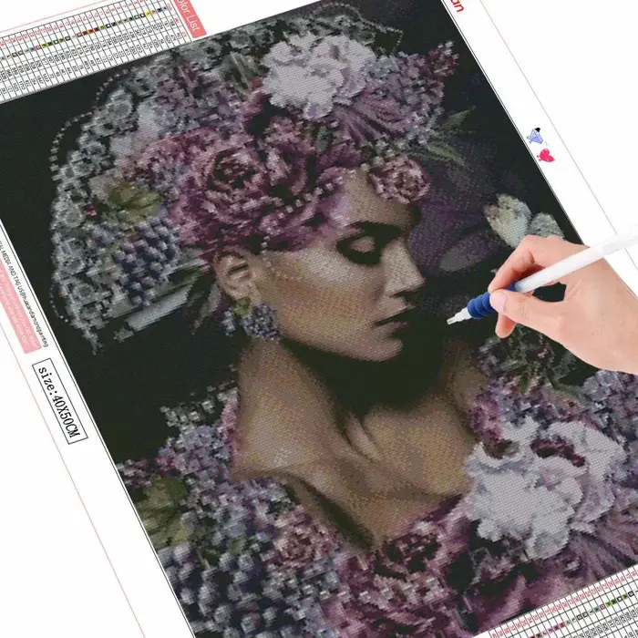 FIYO Diamond painting product Pittura Diamante 5d Fai da Te Donna Ricamo Diamante Saldi Ritratto Immagini di Fiori di Strass Mosaico Arte
