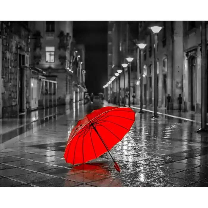FIYO Diamond painting product Pittura diamante 5D fai da te Ombrello rosso diamante ricamo punto croce strass pittura a mosaico 40X50CM