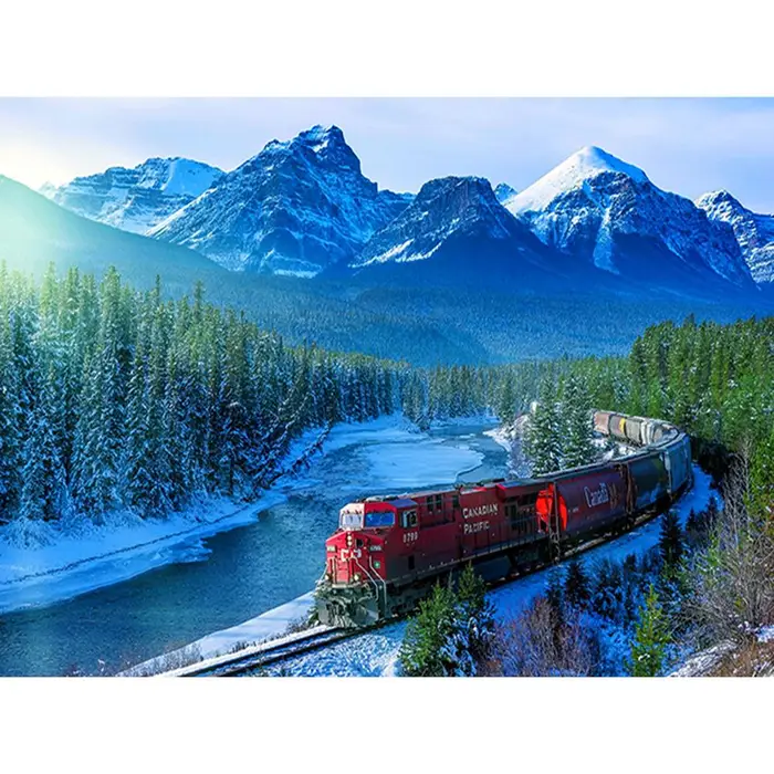 FIYO Diamond painting product Pittura diamante 5D fai da te treno di montagna ricamo punto croce strass mosaico decorazioni per la casa