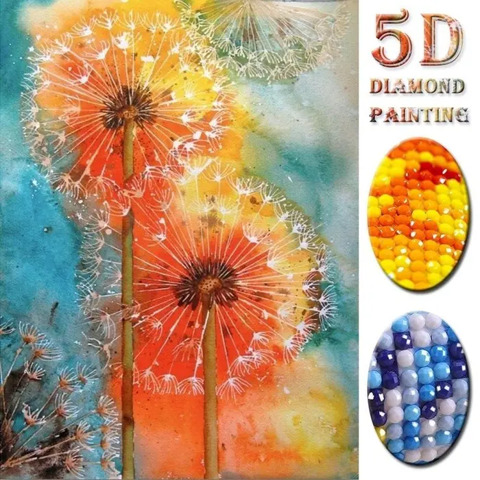 FIYO Diamond painting product Ricamo Diamante 5D Fai da Te Pittura Diamante Punto Croce Immagine Dente di Leone Motivo Mosaico Diamante