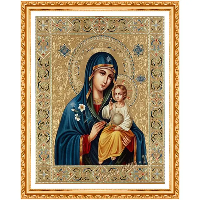 FIYO Pittura diamante 3D fai da te Punto croce Icona religiosa Decorazioni per la casa Ricamo con diamante rotondo completo 40X50CM