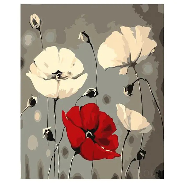 Pittura diamante Fiore rotondo completo Diamante Ricamo Paesaggio Punto croce Fiore decorativo per la casa 20X30CM