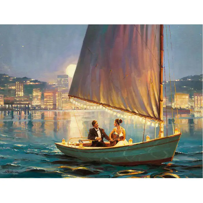 FIYO Pittura Diamante Trapano Completo Amanti 5D Fai da Te Ricamo Diamante Punto Croce 20X30CM