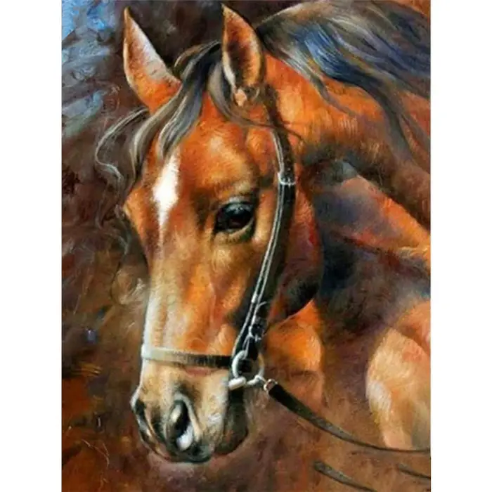 Trapano quadrato pieno diamante ricamo cavallo ricamo nuovo arrivo 5D pittura diamante fai da te animale kit artigianale decorazione per la casa Full Square 50X70CM