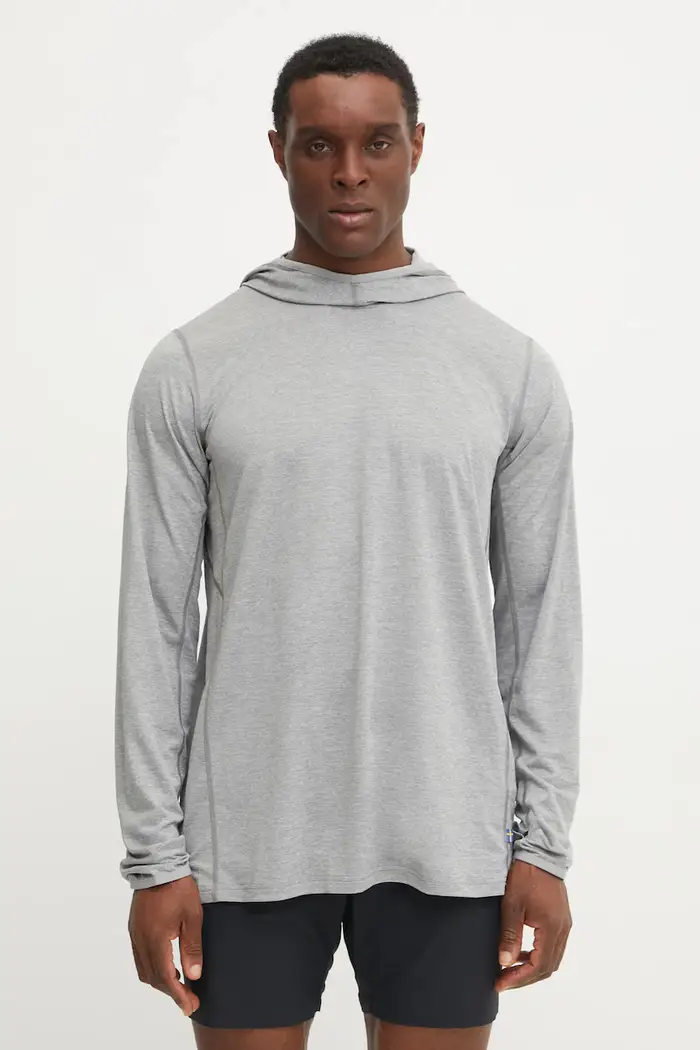Fjallraven felpa da sport Abisko Grigio