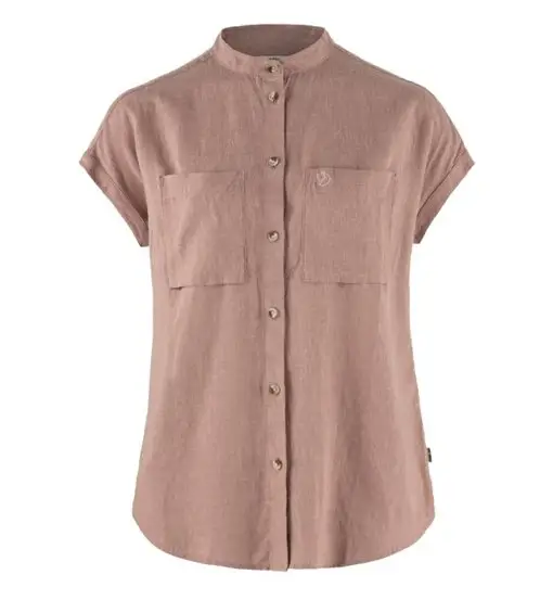 Fjällräven Ovik Hemp SS W - camicia a maniche corte - donna Pink