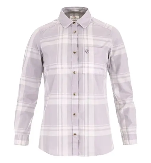Fjällräven Övik Lite Flannel W - camicia a maniche lunghe - donna Light Violet