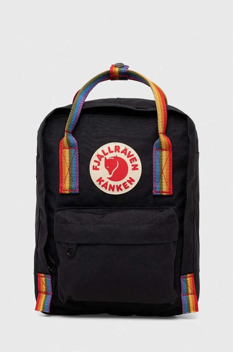 Fjallraven zaino bambino/a Kanken Rainbow Mini Nero