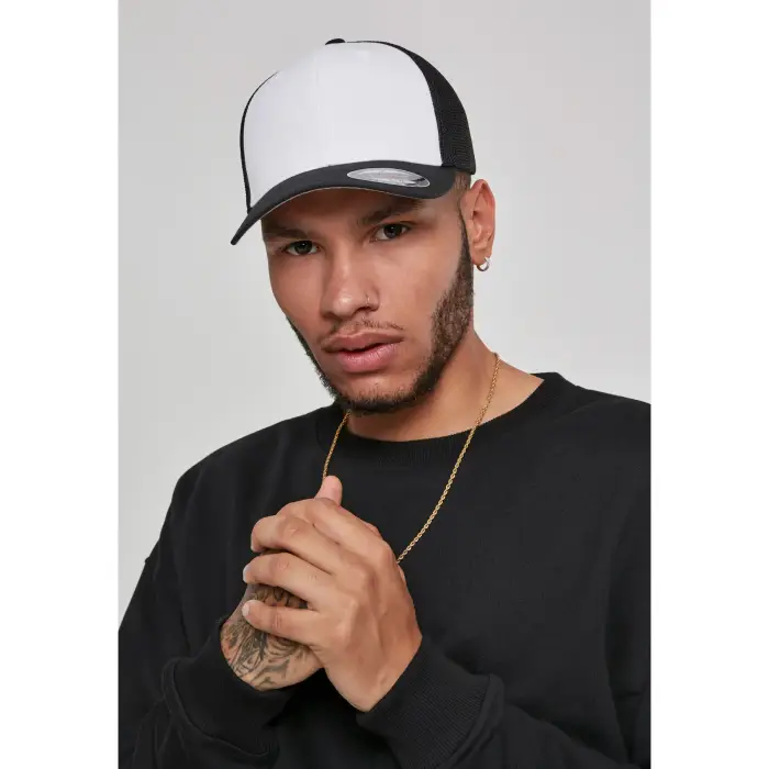 Flexfit Cappellino mesh colored front Noir