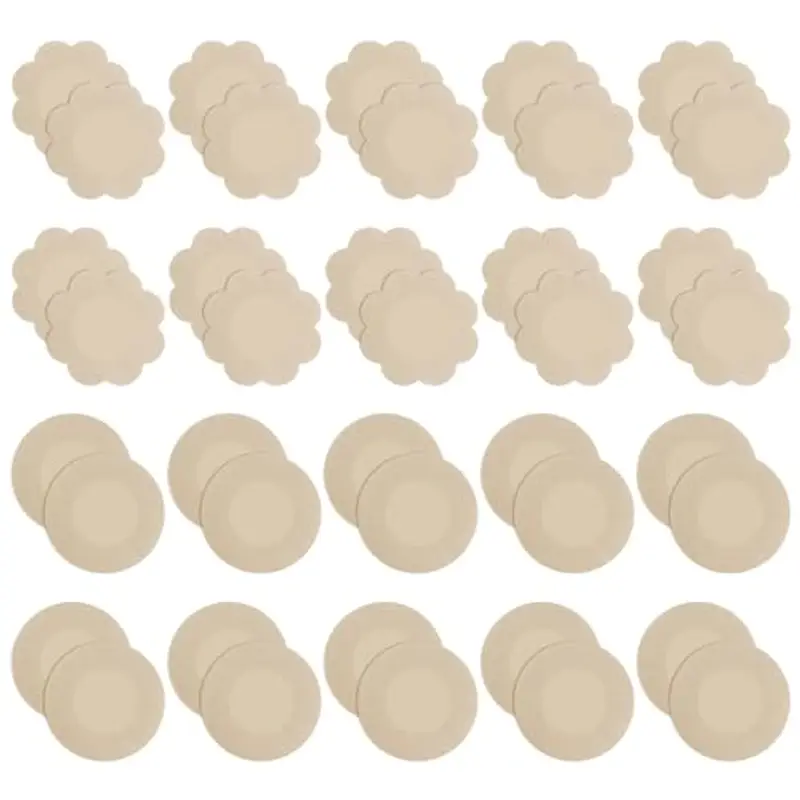 flintronic 40 Pezzi Copricapezzoli Invisibili Adesivi Monouso per Capezzoli, Copri Capezzolo da Donna, Copricapezzoli Adesivi, Seno