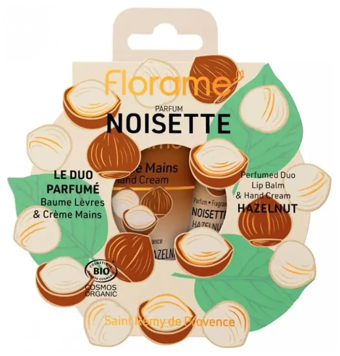 Florame Cofanetto Duo Profumato Nocciola Crema Mani & Balsamo Labbra BIO