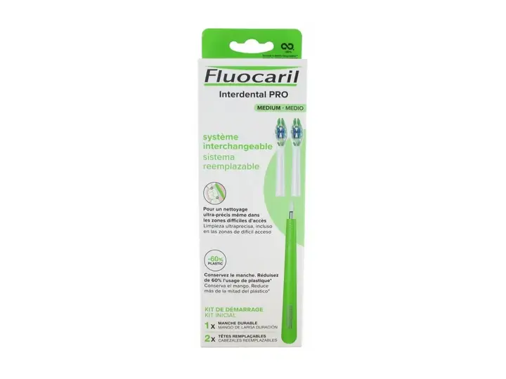 Fluocaril Spazzolino Interdental PRO Sistema Intercambiabile Medium Starter Kit