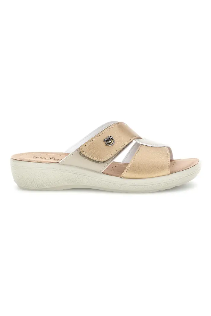 FLY FLOT Ciabatta oro con plantare anatomico 905501647A [ORO]