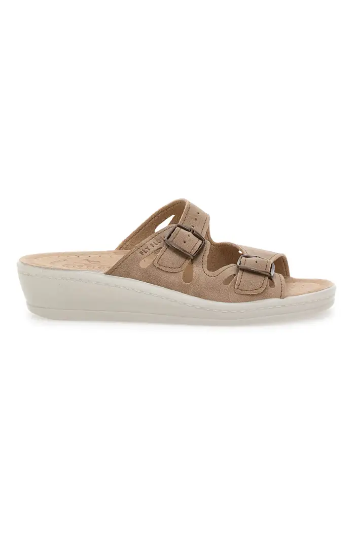 FLY FLOT Ciabatte Beige Con Cinturini Regolabili 16008