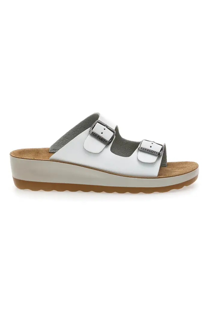 FLY FLOT Ciabatte Bianche Con Fasce Regolabili 42642