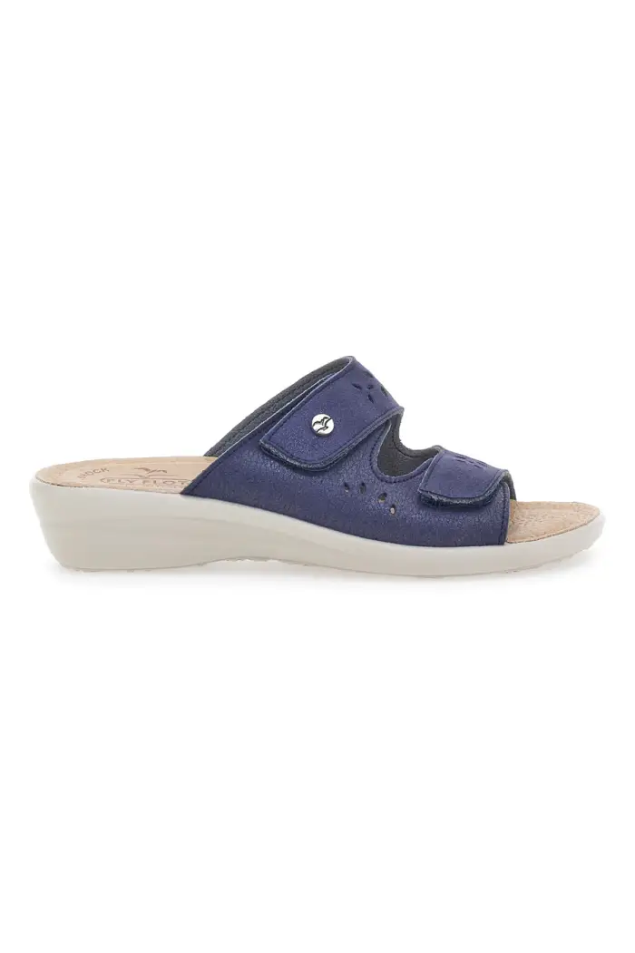 FLY FLOT Ciabatte Blu Made In Italy Con Strappi Regolabili 45663