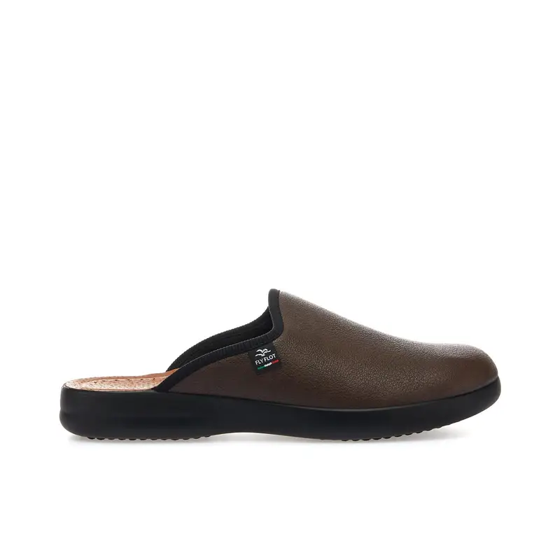 FLY FLOT Ciabatte da casa marroni con logo