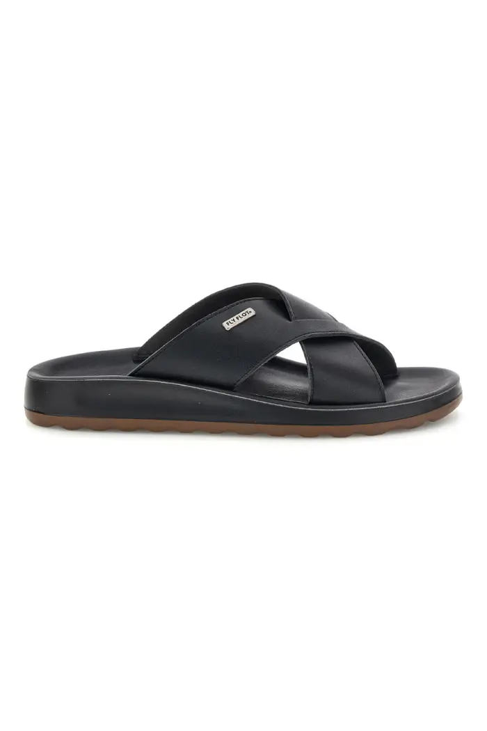 FLY FLOT Ciabatte nere con fasce incrociate 90780244ZZ [NERO]