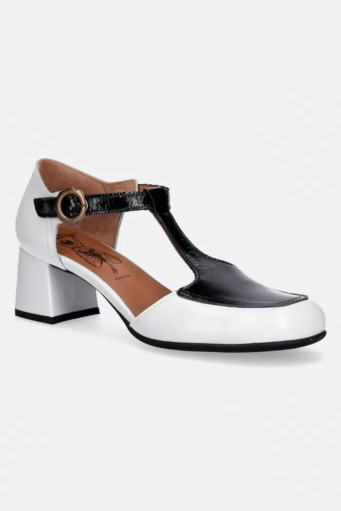 Fly London pompe in pelle POLK457LY Bianco