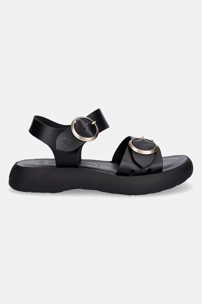 Fly London sandali in pelle BUNK604FLY Nero
