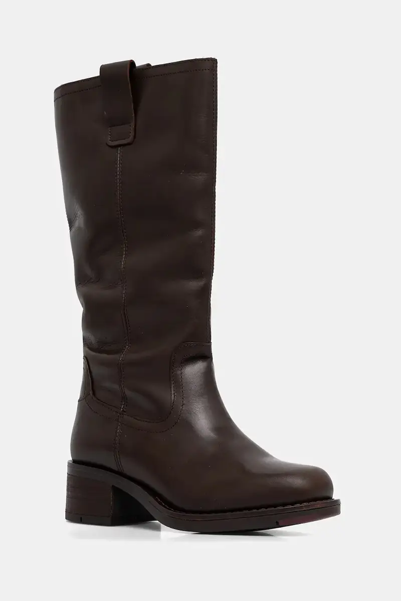 Fly London stivali in pelle RINT246FLY donna colore marrone P145346001