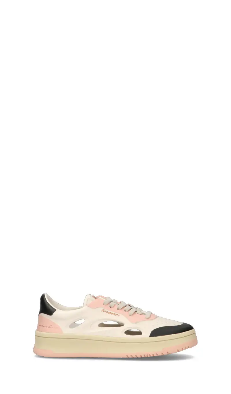FOAMERS Sneaker donna bianca/rosa in pelle Vario